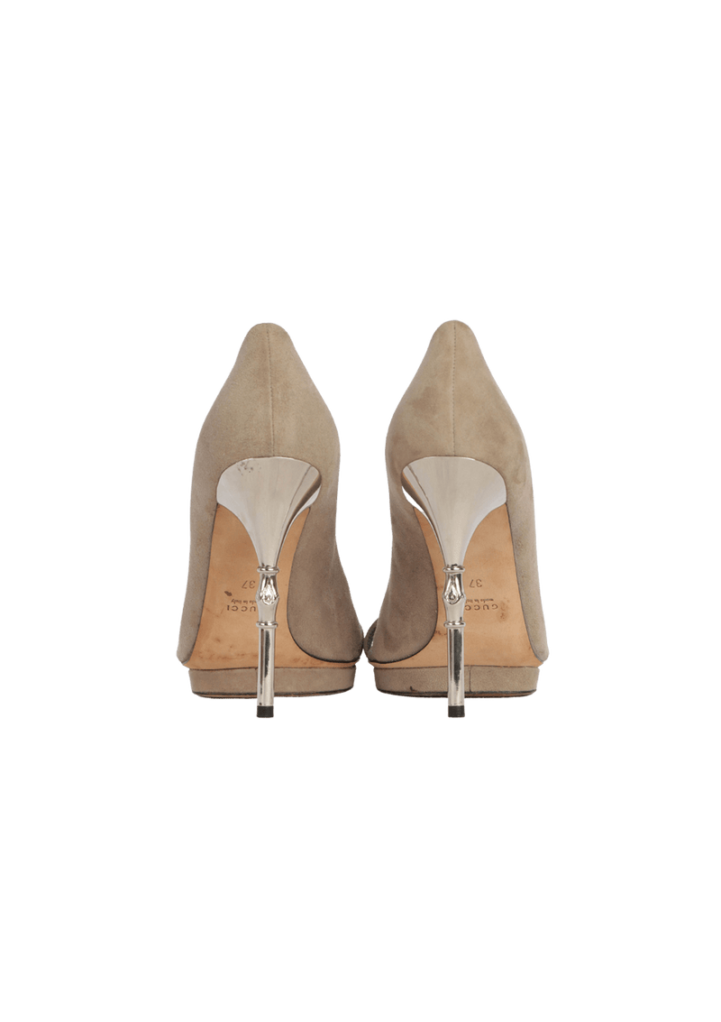 SUEDE PEEP TOE 36