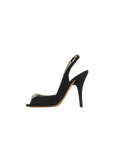 CRYSTAL SLINGBACK PUMPS 32