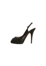 LEATHER SLINGBACK PUMPS 34