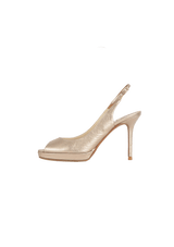 METALLIC PEEP TOE 37.5