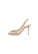 METALLIC PEEP TOE 37.5