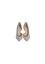 SUEDE CRYSTAL PUMPS 35