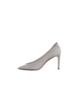 SUEDE CRYSTAL PUMPS 35