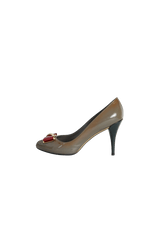 PATENT LEATHER PEEP TOE 35