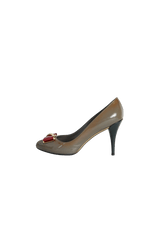 PATENT LEATHER PEEP TOE 35