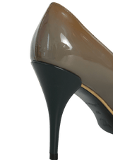 PATENT LEATHER PEEP TOE 35