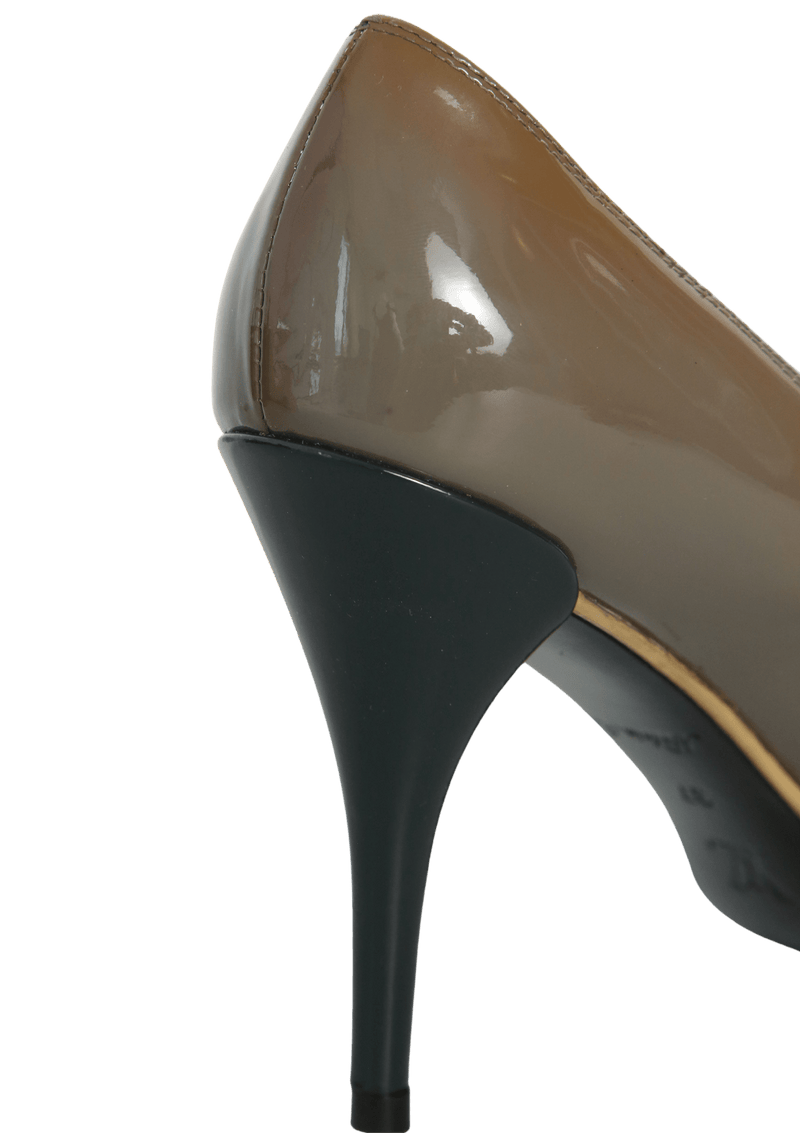 PATENT LEATHER PEEP TOE 35