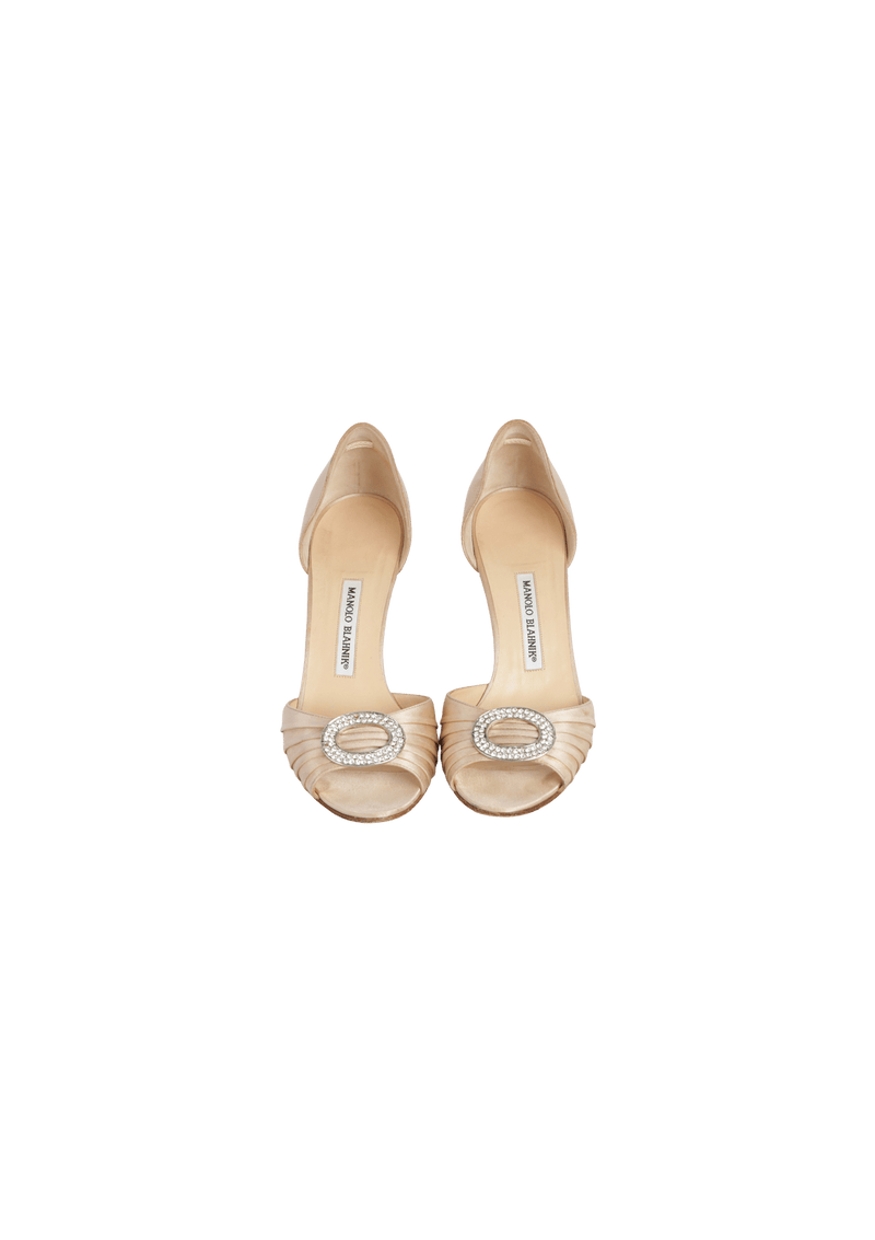 CRYSTAL SATIN PUMPS 38.5