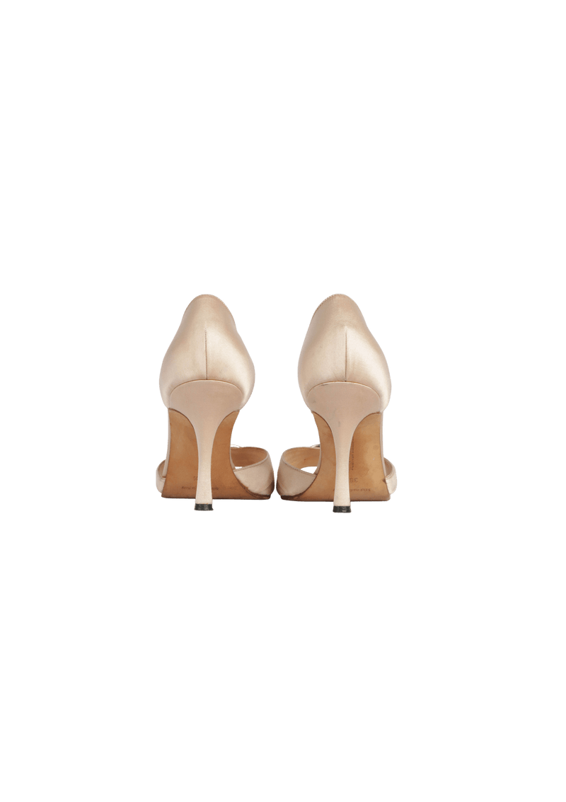 CRYSTAL SATIN PUMPS 38.5