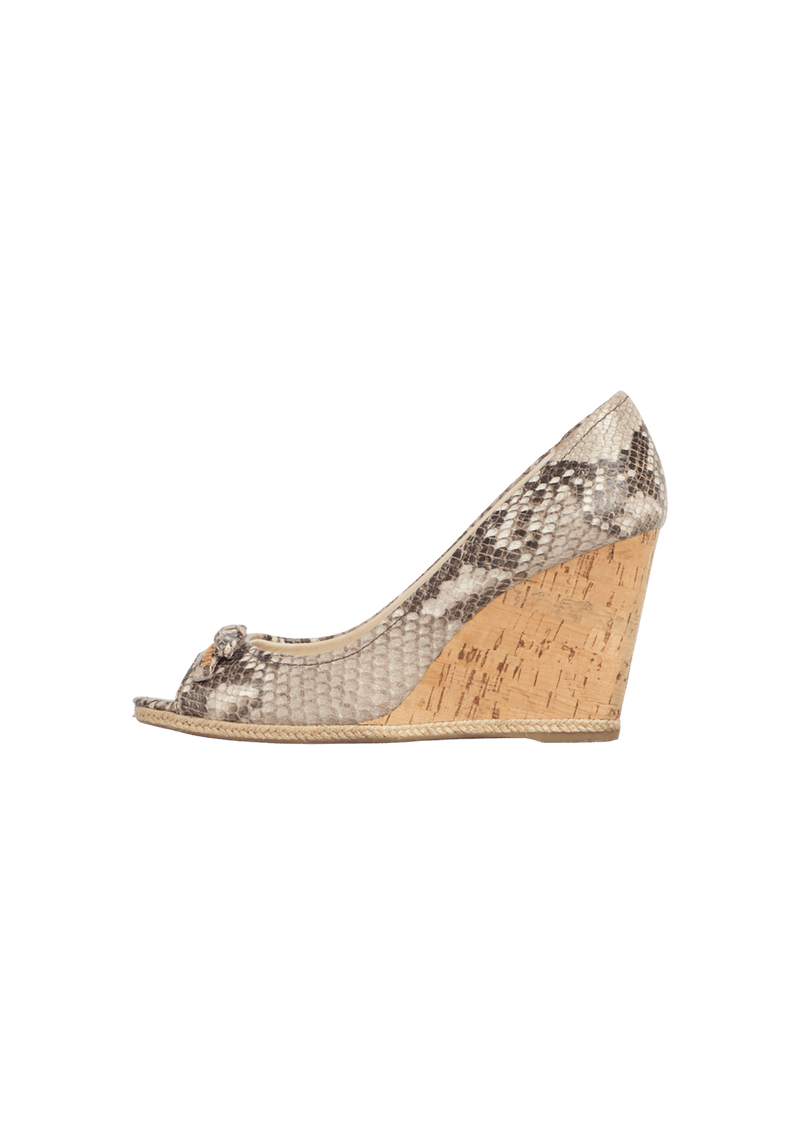 SNAKESKIN PUMPS 37.5