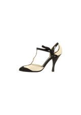BICOLOR LEATHER PUMPS 35