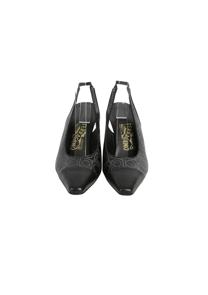 GANCINI SLINGBACK PUMPS 37.5