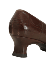 LEATHER GANCIO PUMPS 35