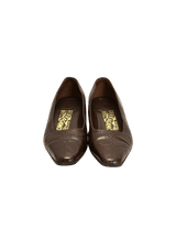 LEATHER GANCIO PUMPS 35