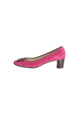 SUEDE PUMPS 35.5