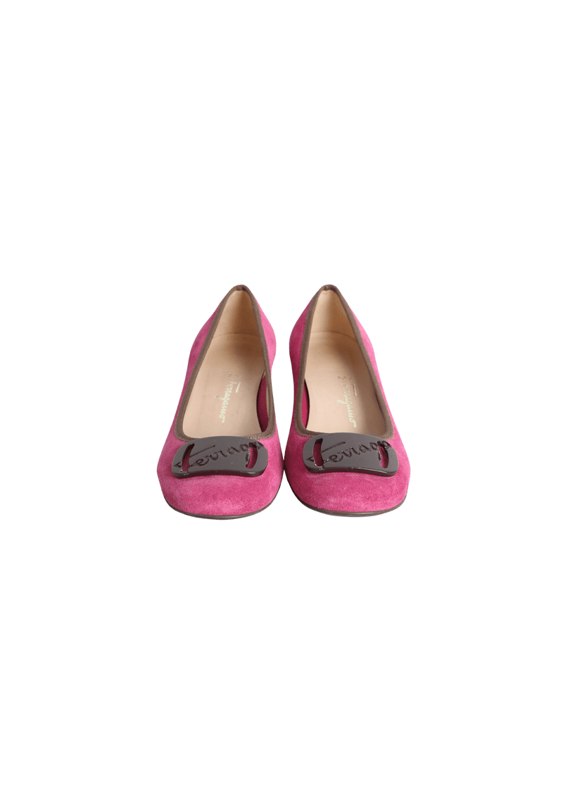 SUEDE PUMPS 35.5