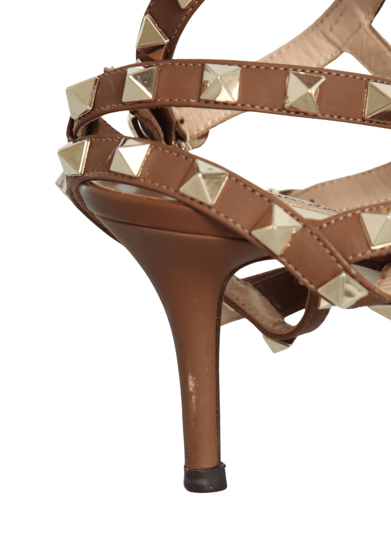 LEOPARD PRINT ROCKSTUD PUMPS 37