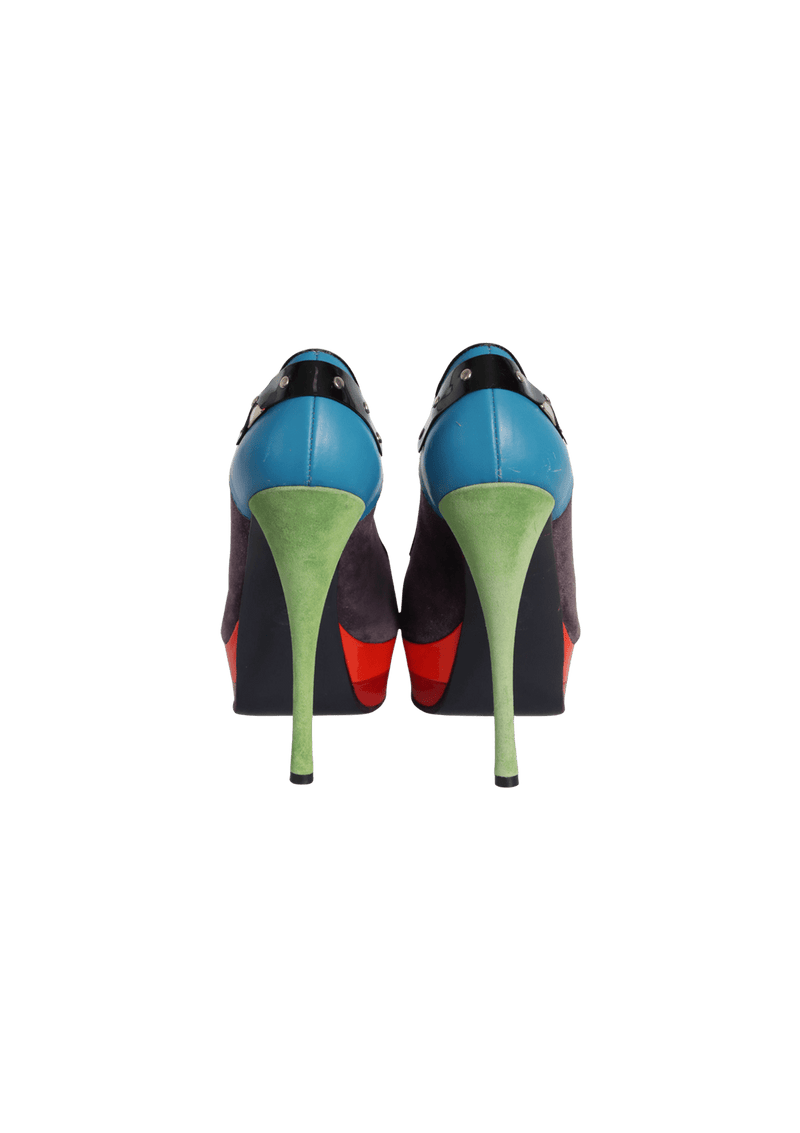 SUEDE COLORBLOCK PUMPS 37.5