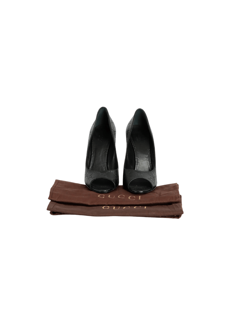 GUCCISSIMA PEEP TOE 38.5