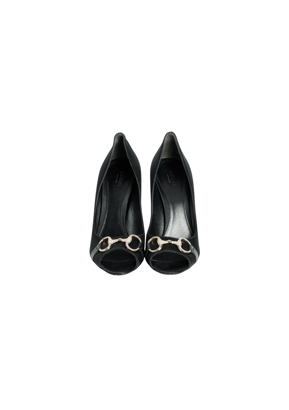 SATIN HORSEBIT PEEP TOE 38.5