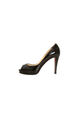 PATENT LEATHER PEEP TOE 37.5