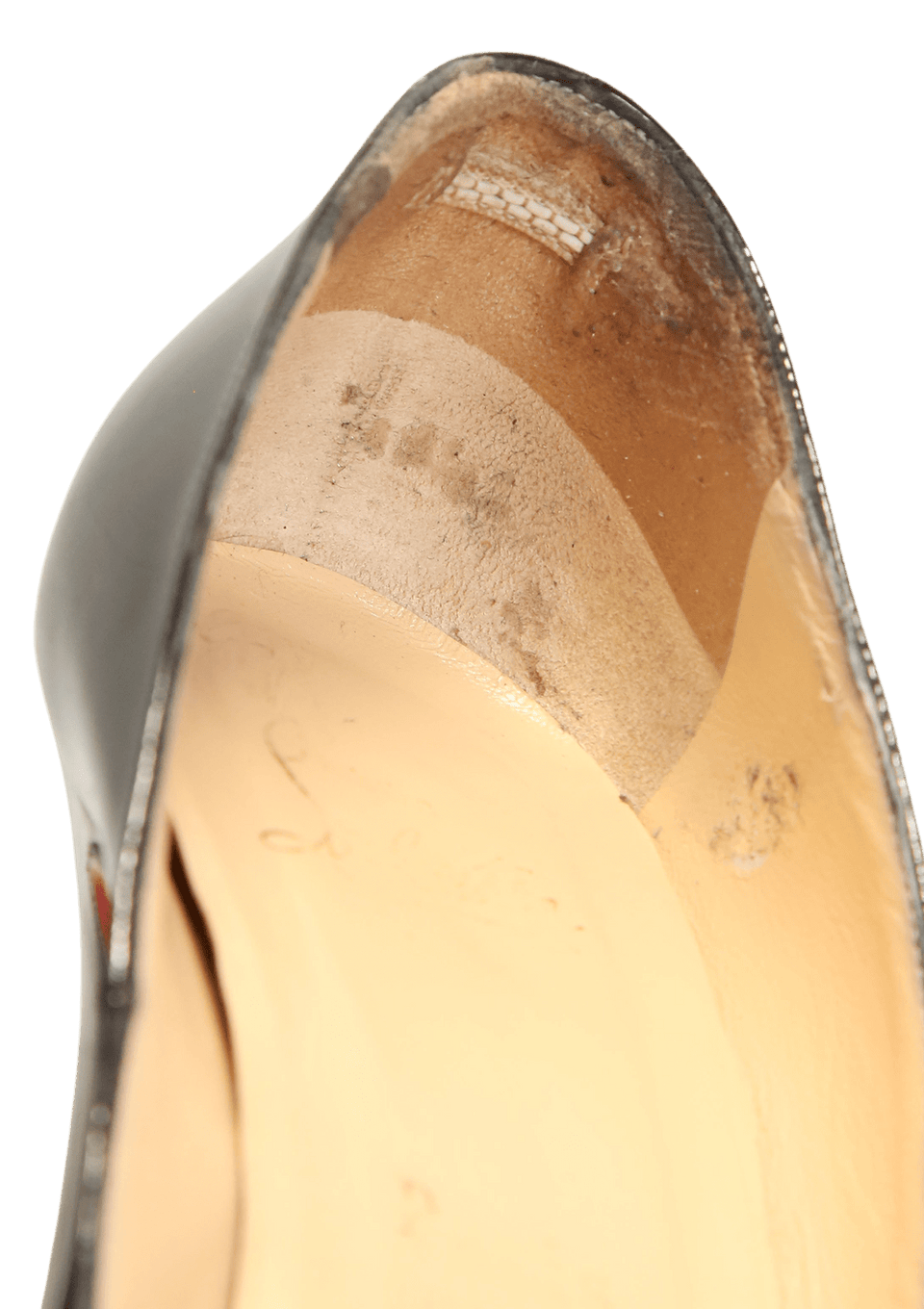 PATENT LEATHER PEEP TOE 37.5