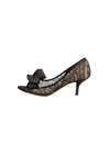 LEATHER BOW SANDALS 35.5