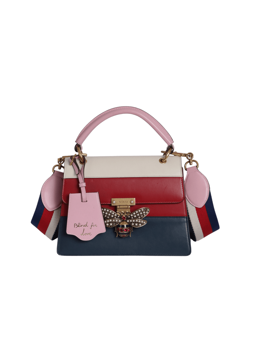 BOLSA GUCCI QUEEN MARGARETH TOP HANDLE BAG VERMELHO ORIGINAL – Gringa