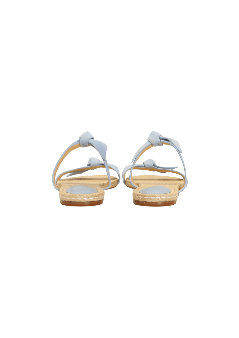 CLARITA BOW SUEDE SANDALS  38