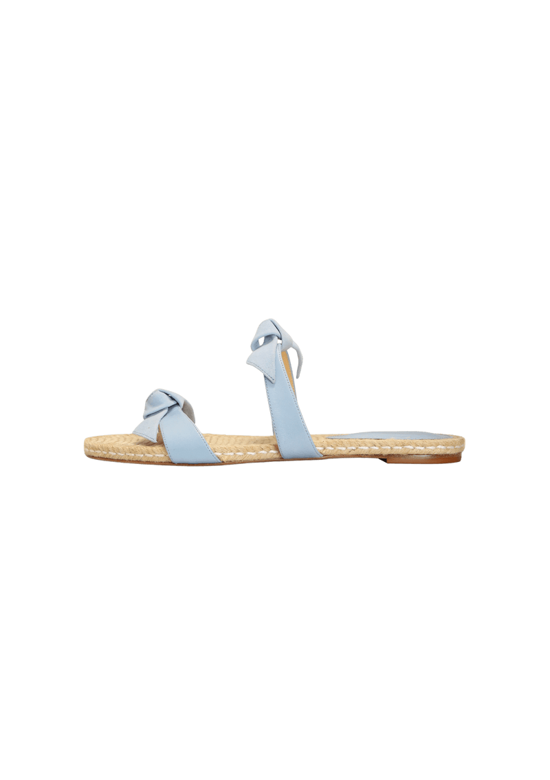 CLARITA BOW SUEDE SANDALS  38