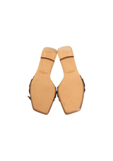 CLARITA WOVEN LEATHER SANDALS 39