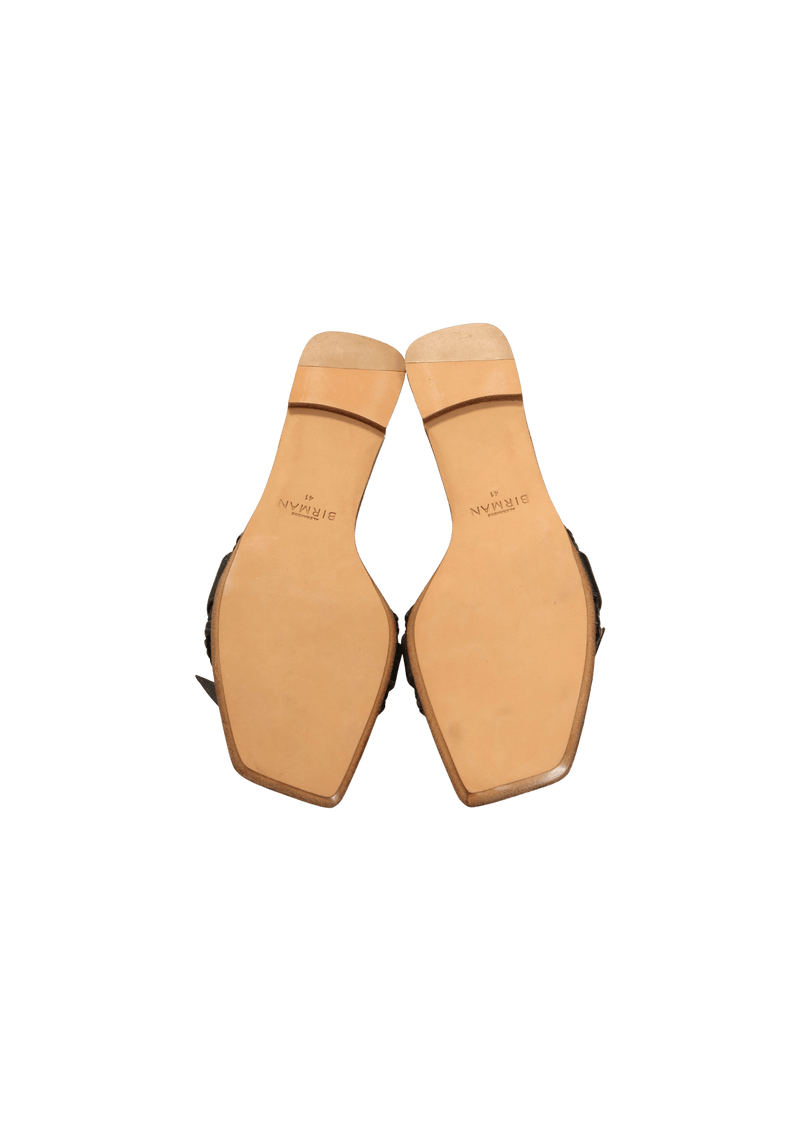 CLARITA WOVEN LEATHER SANDALS 39