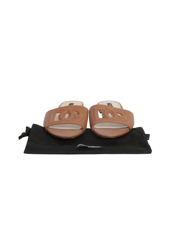 LOGO FLAT SANDALS 38