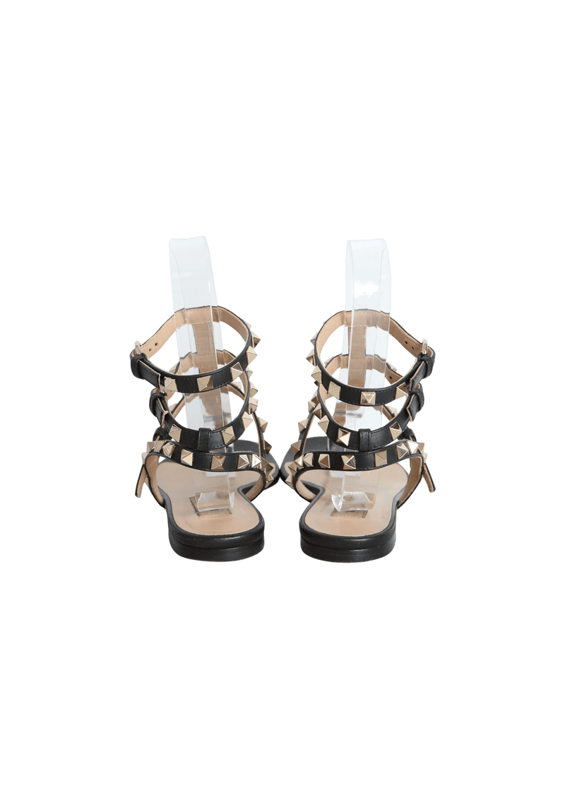 ROCKSTUD ANKLE WRAP THONG SANDALS 35 35