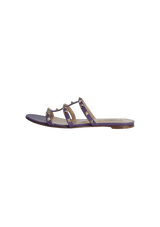 ROCKSTUD CAGED SLIDES 37