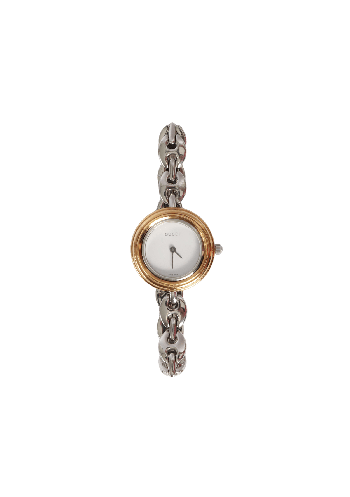 RELÓGIO GUCCI 11/12 SERIES INTERCHANGEABLE 28MM WATCH BRANCO