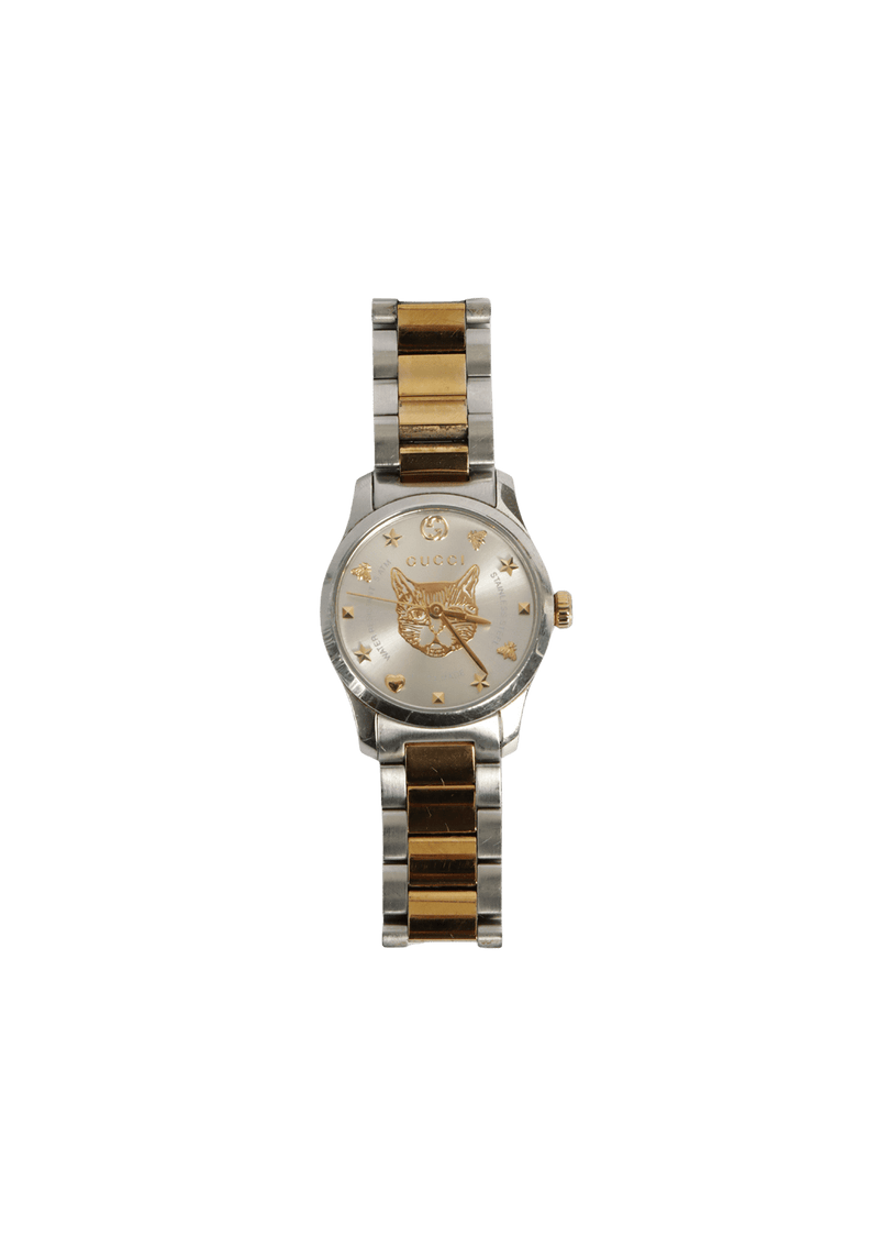 G-TIMELESS FELINE CHARM 27MM WATCH