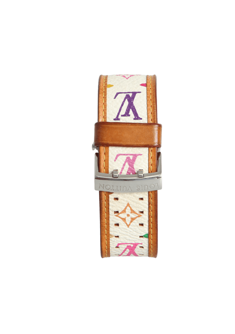 MONOGRAM MULTICOLORE TAMBOUR WATCH 28MM