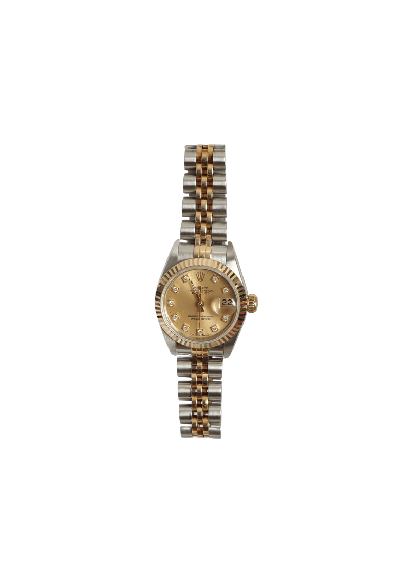 DIAMONDS OYSTER PERPETUAL DATEJUST 26MM WATCH