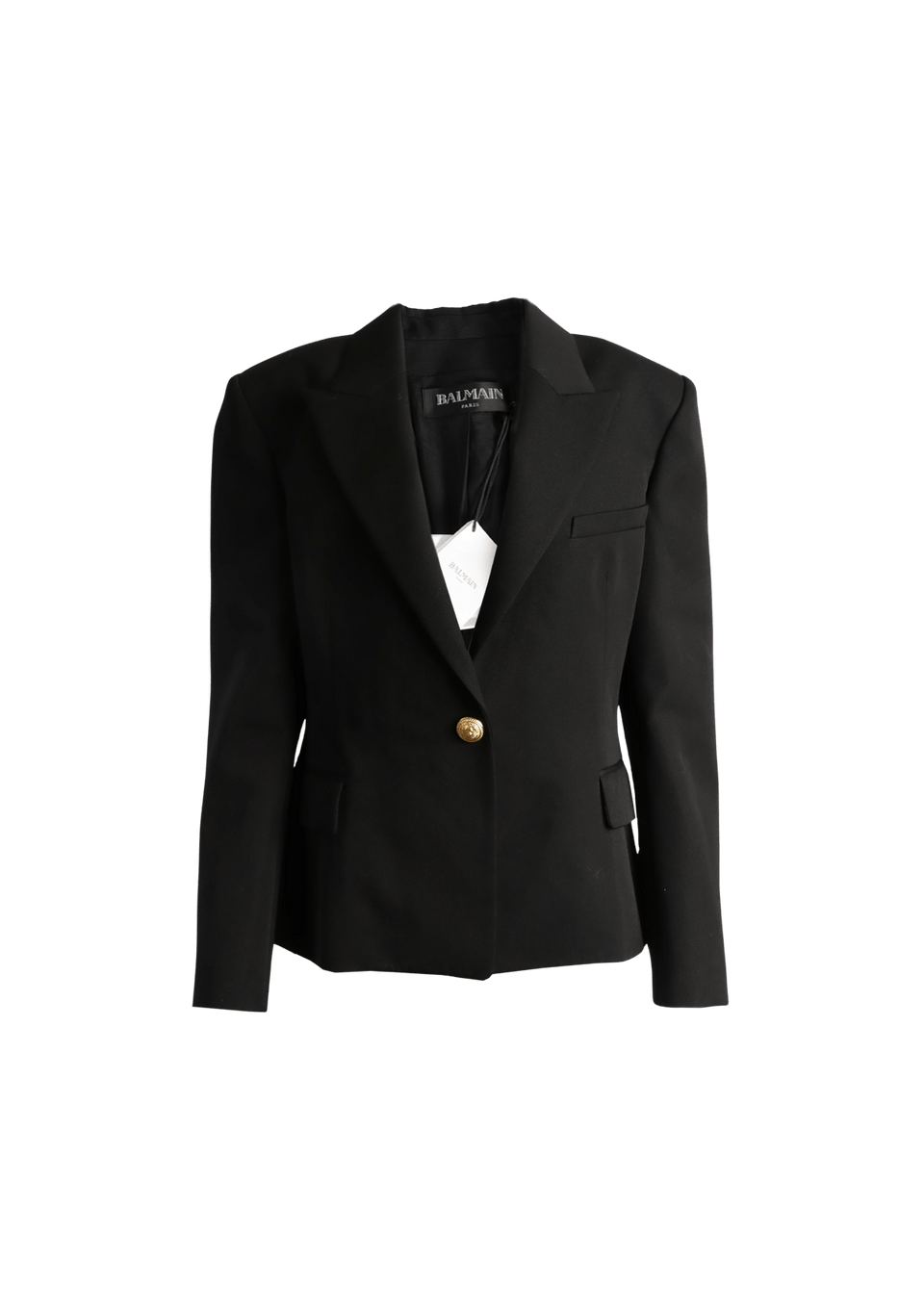 ROUPA BALMAIN ONE BUTTON BLAZER AZUL 46 ORIGINAL – Gringa