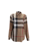 CHECK BUTTON SHIRT M