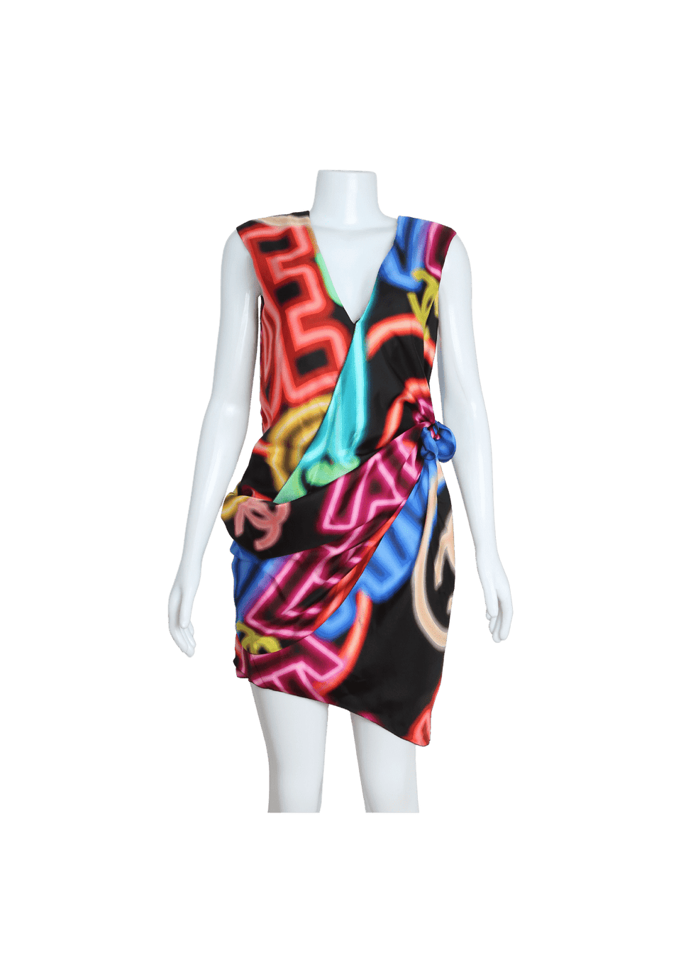 chanel neon dress Sold at Auction: Chanel 2014 - Neon Trim Runway White Dress