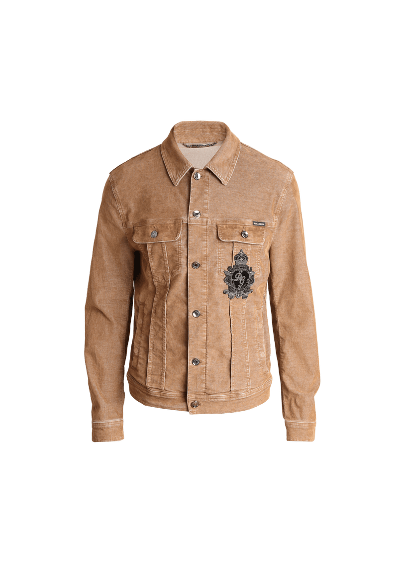 CORDUROY LOGO EMBROIDERED LOGO JACKET 50