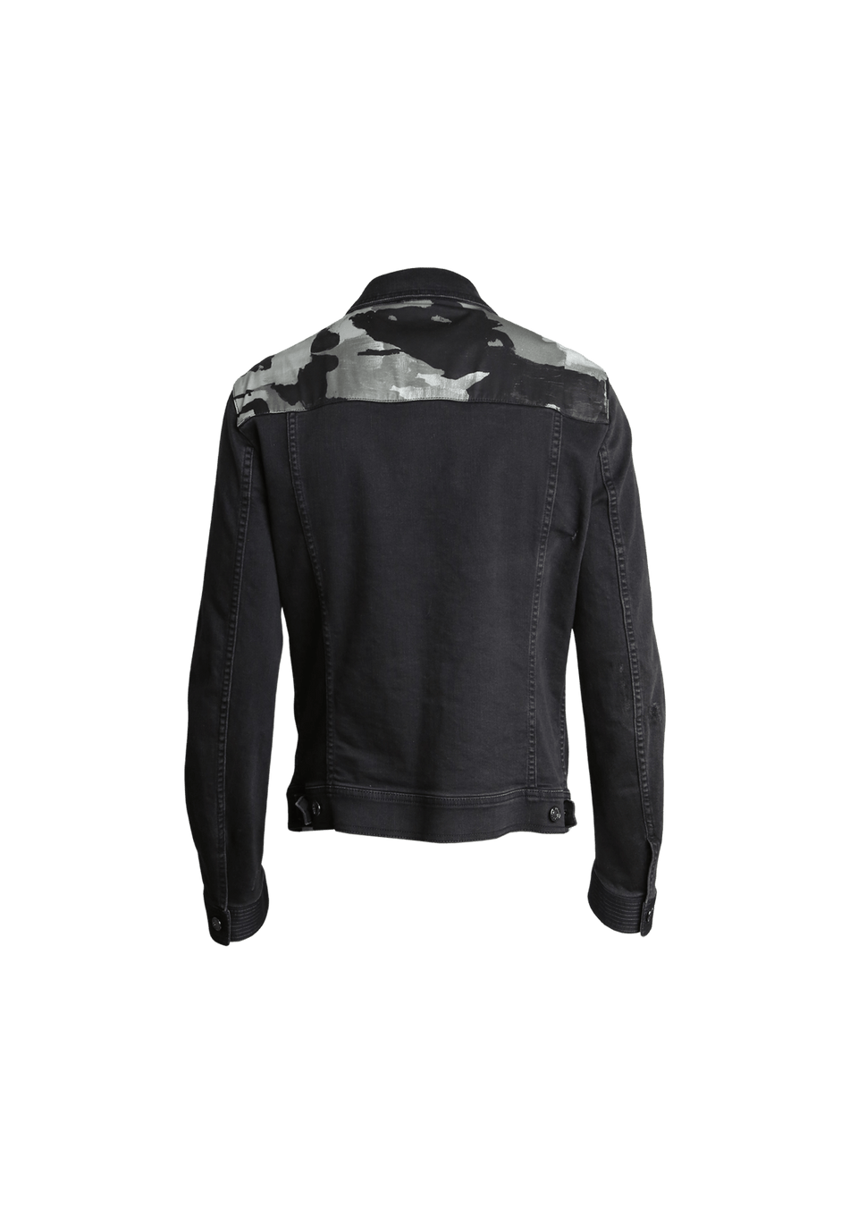 ROUPA DOLCE & GABBANA DISTRESSED DENIM JACKET PRETO 52 ORIGINAL