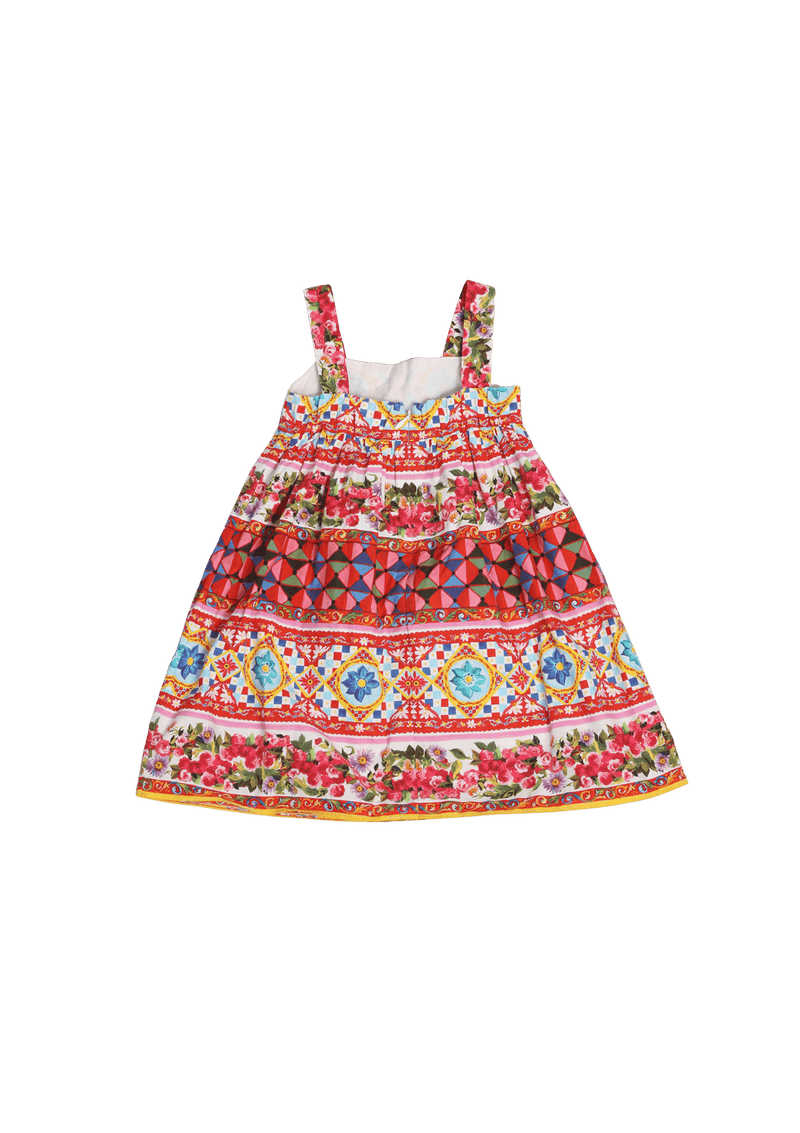 GIRL'S CARRETTO ROSES MINI DRESS 18-24 M