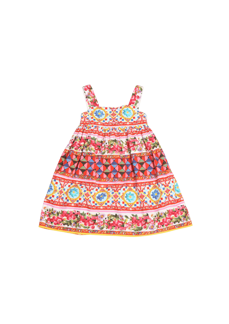 GIRL'S CARRETTO ROSES MINI DRESS 18-24 M