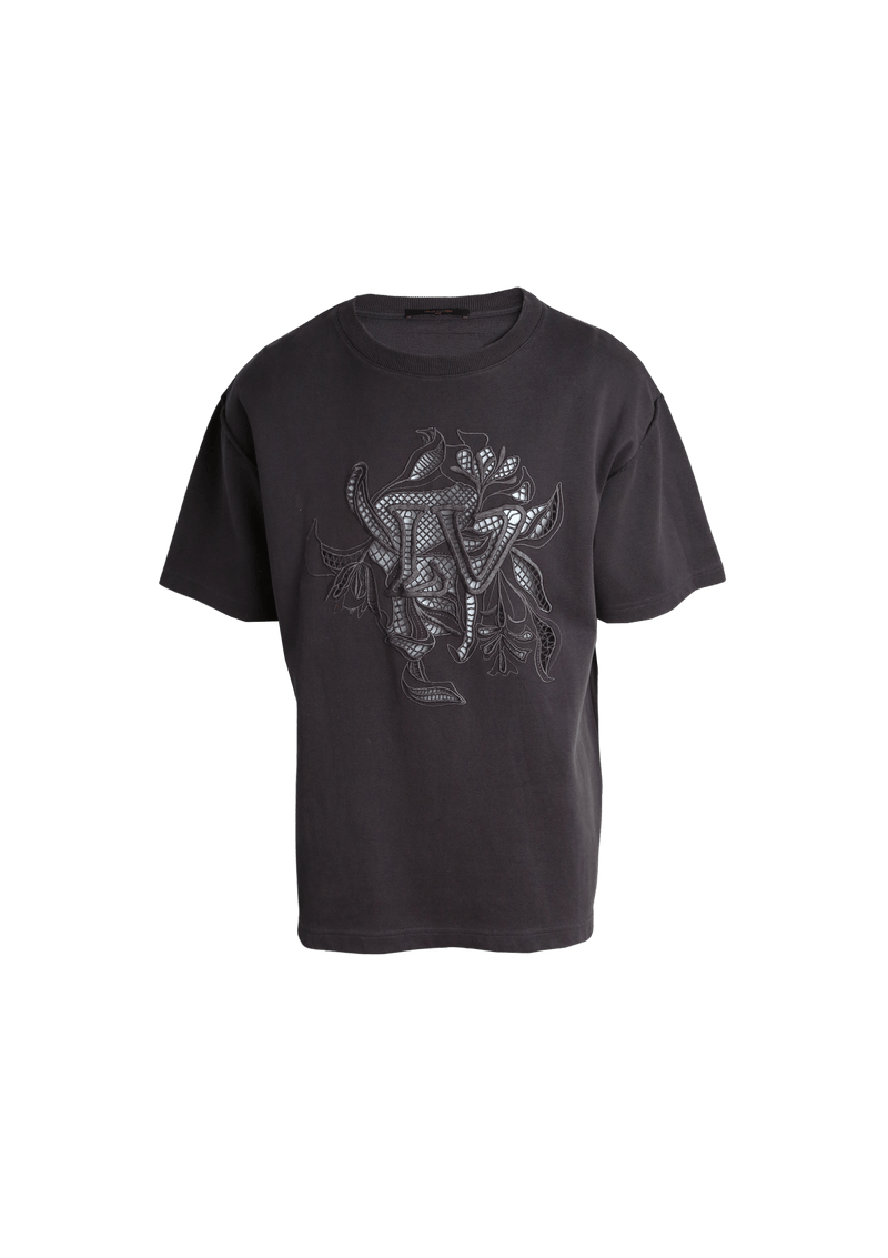 LV VEGETAL LACE EMBROIDERY T-SHIRT G