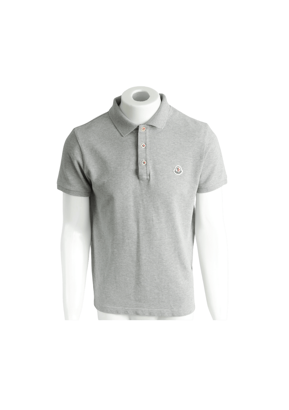 ROUPA MONCLER MANICA POLO SHIRT CINZA M ORIGINAL – Gringa