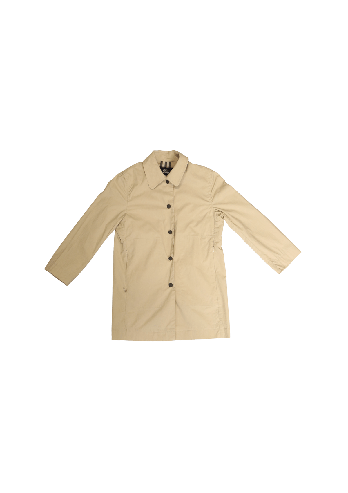 ROUPAS BURBERRY HOUSE CHECK COAT BEGE 6Y ORIGINAL 00056495-ROBU