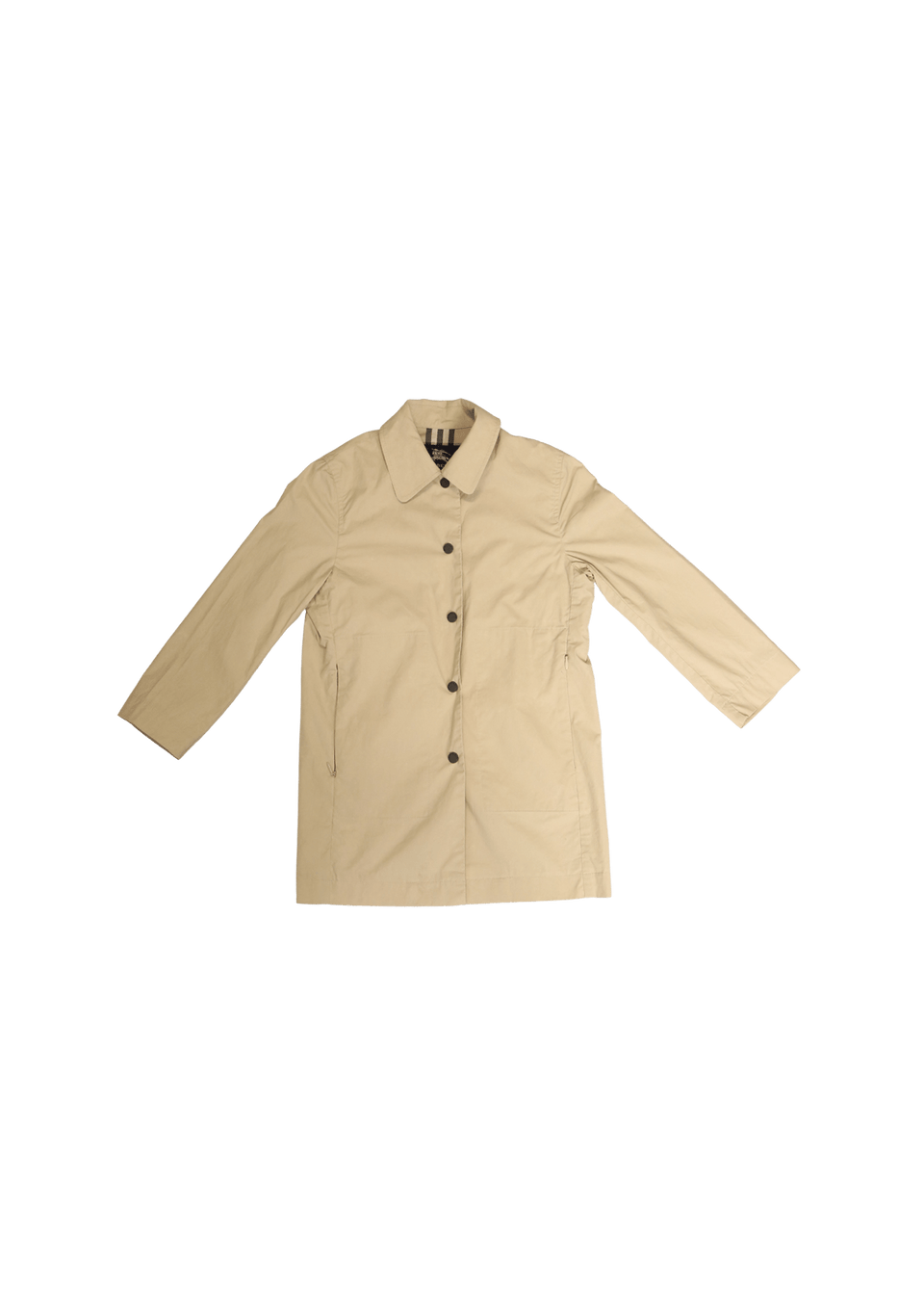 BURBERRY 6Y US ホワイト/アーカイブベージュ ROUPAS BURBERRY HOUSE CHECK COAT BEGE 6Y ORIGINAL 00056495-ROBU